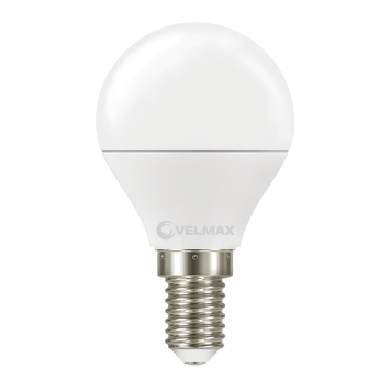 LED лампа VELMAX V-G45, 4W, E14, 4100K, 400Lm, EMC 21-12-07 фото