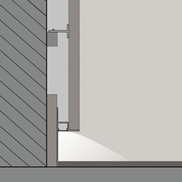 Профіль із опаловим розсіювачем для світлодіодної стрічки PROFILE FLOOR, L2500mm, h99.5mm, w31.7mm, анодований алюміній сріблястого кольору, IP20 12.1032.25 фото