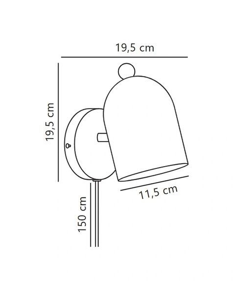 Бра, настенный светильник Nordlux 2412671018 Gaston E27 1x15W IP20 коричневый 2412671018 фото