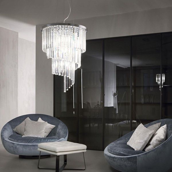 Подвесная люстра IDEAL-LUX IL213521 CARLTON SP12 ORO 12xЕ14 золотой IL213521 фото