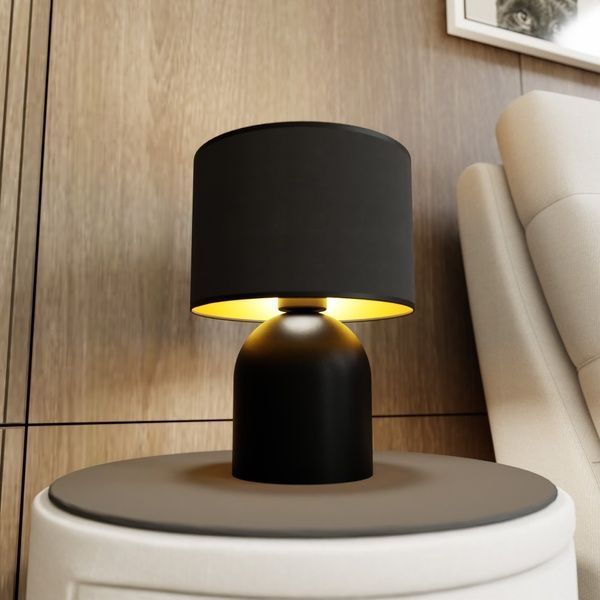 Настольная лампа ASPEN LN1 BLACK/GOLD Emibig E27 IP20 черно-золотой1323/LN1 1323/LN1 фото