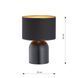 Настольная лампа ASPEN LN1 BLACK/GOLD Emibig E27 IP20 черно-золотой1323/LN1 1323/LN1 фото 5