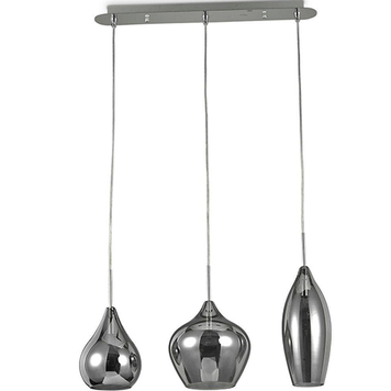 Підвісний світильник IDEAL-LUX IL111865 SOFT SP3 FUME' 3хЕ14 хром IL111865 фото