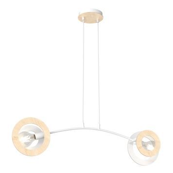 Подвесной светильник Emibig 1410/2 SKIVA 2 WH E27 15W IP20 белый, коричневый 1410/2 фото