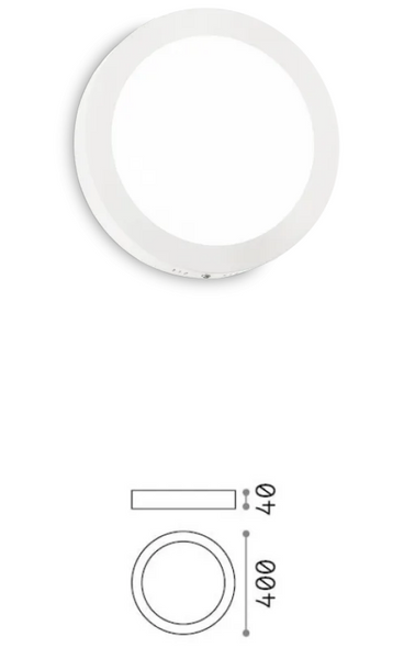 Стельовий світильник Ideal Lux IL342627 UNIVERSAL PL D40 ROUND 36W 3950lm 2700K IP20 білий IL342627 фото