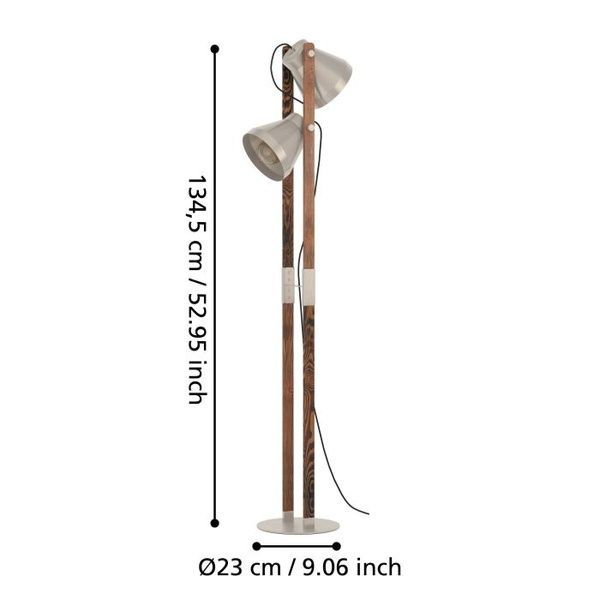 Торшер EGLO E43954 CAWTON floor light, 2хЕ27 E43954 фото