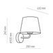 Бра TK LIGHTING TKL1882 MAJA Е27 IP20 белый TKL1882 фото 2